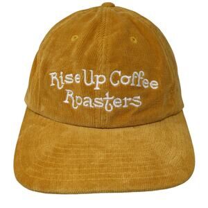 Rise Up Coffee Roasters Slideback Baseball Cap Brown One Size Corduroy You Know
